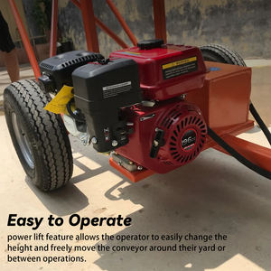 Mini Stacker sabuk kayu bakar konveyor menyesuaikan tinggi hidrolik transportasi truk konveyor beban konveyor - Product Image 4