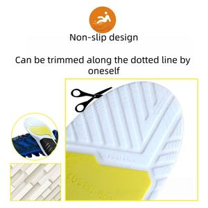 Semelles orthopédiques absorbant les chocs, respirantes en maille PU, avec soutien de la voûte plantaire, coussinets complets pour hommes et femmes, pour un confort optimal des chaussures - Product Image 6