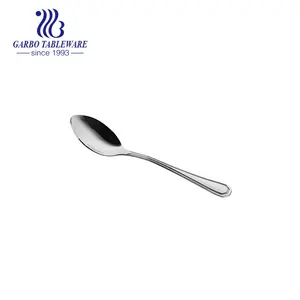 Affordable Silver Stainless Steel Spoon 410ss Material Mirror Polished Dessert Spoon Jie Yang Classic Model Tea Coffee Spoon