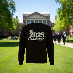 Maglietta a maniche lunghe per laureati della classe del 2025 - Product Image 3