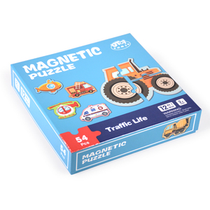 Fabricant de jouets personnalisés en gros, puzzles magnétiques de véhicules populaires, jeu de <span class=keywords><strong>puzzle</strong></span> pour enfants - Product Image 2