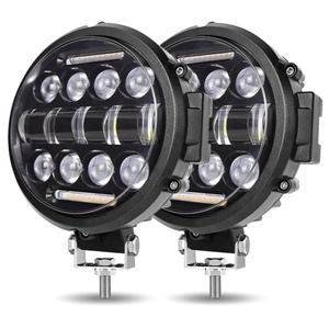 ไฟทำงาน LED กันน้ำขนาด 7 นิ้ว 51W 9-80V สว่างพิเศษ สำหรับรถบรรทุก ไฟหน้ารถ - Product Image 5