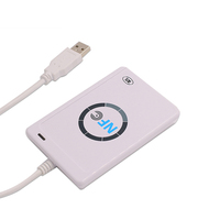 Lecteur de carte à puce RFID NFC 13.56MHz Lecteur de carte de tablette USB noir de bureau Type de clé