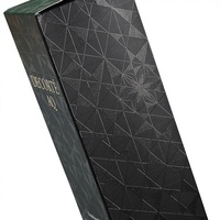 Emballage cadeau de luxe personnalisé de haute qualité, boîte noire à rabat pour crème pour le visage et soins de la peau avec gaufrage, écologique et réutilisable