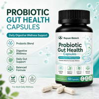 Capsules de probiotiques en vrac pour la santé intestinale, échantillon gratuit disponible, 20 souches, formule naturelle, complément alimentaire