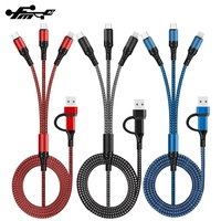 Tipe C PD Kabel Data 5 In 1 PD Cepat Pengisian Kabel PD Flash Pengisian 60W untuk Apple 20W Kabel