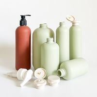 Bouteille en plastique Shampooing Lotion pour le corps Hôtel Savon liquide pour les mains Ensemble Douche Gel de lavage Conteneur Emballage 200ml 300ml 400ml 500ml