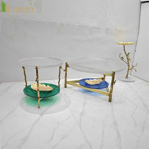 <span class=keywords><strong>Table</strong></span> d'appoint <span class=keywords><strong>ronde</strong></span> moderne en métal doré U-best avec plateau en <span class=keywords><strong>plexiglas</strong></span> pour hôtel, chambre à coucher, canapé, <span class=keywords><strong>table</strong></span> d'angle décorative - Product Image 3