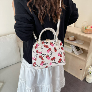 Bolso Bandolera Grande de Lujo para Mujer con Diseño de Cereza y Frutas Dulces, Bolso de Hombro Clásico de Moda para Mujer al por Mayor - Product Image 2