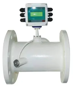 Su için dijital ultrasonik sıvı flowmetreler boru tipi ultrasonik akış ölçer