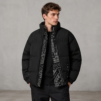 Vente en gros Veste d'hiver réversible coupe-vent personnalisée Vestes d'extérieur coupe-vent pour hommes