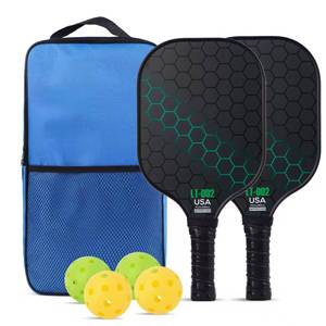 Palas de Pickleball LT-004 con Núcleo de Fibra de Vidrio, Antideslizantes, Set de Entrenamiento con Bolsa de Transporte y Pelotas - Product Image 2