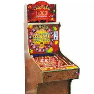 Máquina de pinball clássica dourada de pérolas oriental, máquina de jogo pull-up operada por moedas para venda