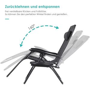 屋外折りたたみ式リラックスゼロ重力折りたたみ式ビーチラウンジチェアキャンプチェア - Product Image 3