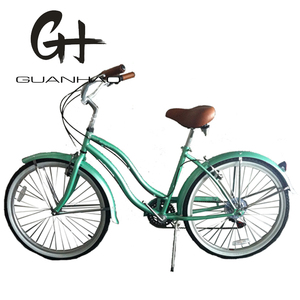 Bicicletta da Spiaggia da Donna 26 Pollici con Pneumatici <span class=keywords><strong>Bianchi</strong></span>, 7 Velocità, Telaio in Acciaio Hi-Ten CE USA, Certificata CPSC - Product Image 3