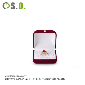 Luxury Rounded Corner Velvet Jewelry <b>Box</b> for Wedding <b>Rings</b> Multi Color Custom Logo Bridal Jewelry Display Wholesale - Product Image 4