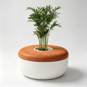 Bancs publics à texture personnalisée, tabourets en FRP résistants aux UV pour les zones extérieures des écoles et campus - Product Image 4