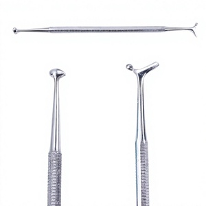 Pulidor dental de doble punta para amalgama y composite, instrumentos de relleno con agarre moleteado, plateado, manual, Clase I - Product Image 5