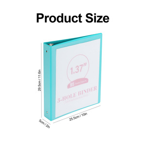 1.37 "185 Tấm Công suất chất kết dính chúng tôi thư Kích thước giấy tập tin thư mục máy tính xách tay ánh sáng màu thêm bền 3 vòng chất kết dính vòng - Product Image 6