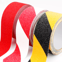 Ruban antidérapant en PVC noir et jaune, résistant aux UV, imperméable, adhésif puissant, ruban de sécurité robuste pour escaliers, ruban de traction, ruban d'avertissement