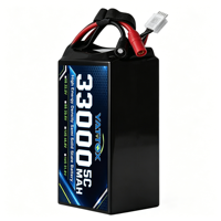 Batterie semi-solide LCO 33000mAh 5C à haute densité énergétique 6S 8S 12S 14S 16S pour drones agricoles, 800 cycles, vente en gros
