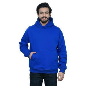 Hoodies courts personnalisés pour hommes, sans poches ni cordons, impression en relief, vente en gros, haute qualité - Product Image 1