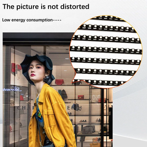 Pantalla LED Flexible Transparente para Interiores y Exteriores P3.91-7.81 para Escaparates de Tiendas, Pantalla LED de Película para Cristal en Centros Comerciales - Product Image 5