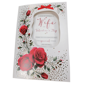 Biglietti d'amore anniversario con ritagli a cuore e sceneggiatura calligrafica per feste romantiche biglietti d'auguri - Product Image 4