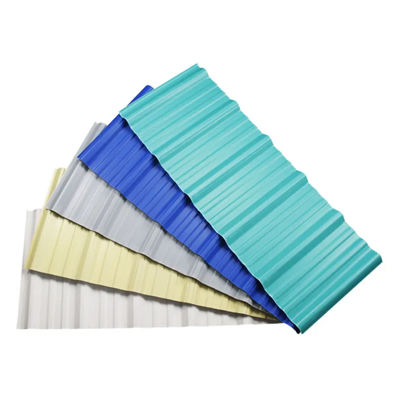 Cheap price China synthetic resin roof tile green corrugated upvc roof sheet