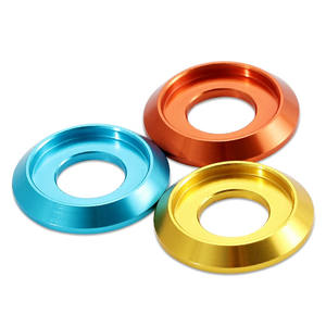 Arandela de cono de aleación de aluminio, junta de tornillo de cabeza de copa cónica, arandela de guardabarros avellanada cónica - Product Image 6