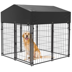 Jaula para Perros con Marco de Acero Galvanizado y Tratado Térmicamente, Fabricada en <span class=keywords><strong>China</strong></span>, para Gatos, Perros y Conejos, Fácil de Montar, Tamaños Personalizados - Product Image 1