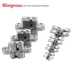Charnière de porte invisible réglable en 3D, charnière dissimulée, quincaillerie de porte cachée <span class=keywords><strong>pour</strong></span> <span class=keywords><strong>portes</strong></span> <span class=keywords><strong>intérieures</strong></span> en bois 19x95mm - Product Image 5