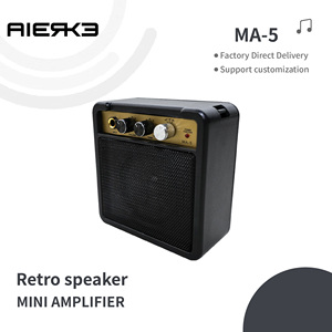 Aierke Nhà Máy Âm Thanh Bay Trực Tiếp Di Động Bakzo Guitar Âm Thanh Khuếch Đại <span class=keywords><strong>Mini</strong></span> Retro Loa Ma-05 - Product Image 3