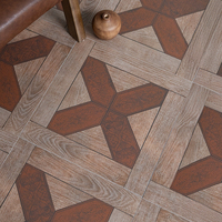 Parquet imitation bois rétro pour salle de bain, balcon, salle à manger, cuisine, salon, café - Carrelage antidérapant