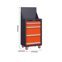 Armoire de rangement pour outils roulants, chariot à outils en acier, poste de travail mobile industriel en métal