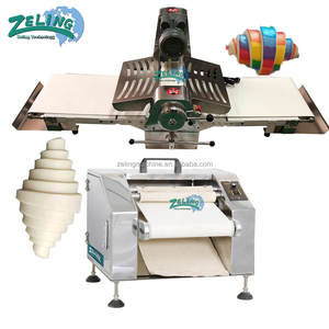 Machine à rouler et à étaler la pâte à croissants automatique <span class=keywords><strong>de</strong></span> comptoir, <span class=keywords><strong>en</strong></span> acier inoxydable, électrique, équipement <span class=keywords><strong>de</strong></span> formage <span class=keywords><strong>de</strong></span> pâtisserie et <span class=keywords><strong>de</strong></span> pain pour <span class=keywords><strong>boulangerie</strong></span> - Product Image 3