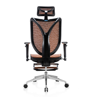 Siège de bureau noir en maille, confortable, ergonomique, de haute qualité, pour maison et bureau