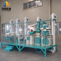 Usine de traitement du riz 15-20TPD avec système de nettoyage, décortiqueuse, séparateur de paddy, double moulinage et polissage du riz