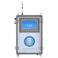 Analyseur de pH industriel en ligne 0-14 pH, contrôleur numérique de qualité de l'eau 7 pouces avec RS485 Modbus 4-20mA pour le traitement de l'eau