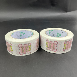 Custom Printed Kraft Paper Packing Tape - Eco-Friendly White Kraft Paper Packaging Tape for Shipping - Product Image 2