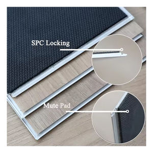 Revêtement de sol en vinyle PVC SPC à grain de bois, résistant à l'usure et antidérapant, avec noyau rigide en plastique et pierre - Product Image 1