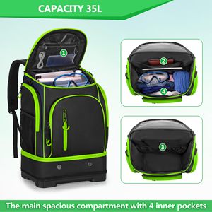 Free Sample OEM Custom Logo Outdoor Sports Equipment Waterproof Polyester Fashion <b>Backpack</b> Foldable 20-38L <b>Water</b> <b>Resistant</b> Bag - Product Image 4