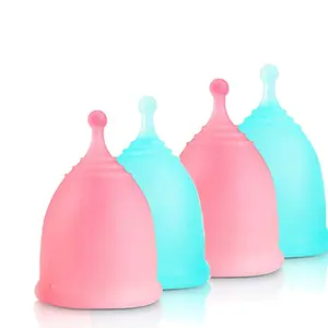 Nieuwe Medische Grade Ce 100% Medische Siliconen Dame Menstruatie Cups, Herbruikbare Menstruatie Cup Voor Dames