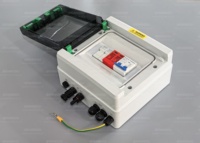 Caja Combinadora Solar Fotovoltaica para Techo, OEM ODM, Venta al por Mayor de Fábrica, 1 Entrada 1 Salida, 600V DC, 4.5kA, IP65, Protección con Fusible MCB SPD