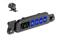 10 pouces tactile voiture DVR 4 canaux 360 ° Dash Cam rétroviseur caméra WIFI Dash caméra inversion Image 24H surveillance du stationnement