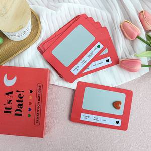 Venta al por mayor de ideas de citas emocionantes para la diversión de la pareja y la caja de noche de cita aventurera, tarjeta de juego para rascar - Product Image 6