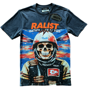 Camiseta de Calidad Original 100% Algodón, Estilo Urbano, Hombros Caídos, Manga Corta para Hombre, Diseño Vintage con Estampado de Dibujos Animados, Tela de 380g - Product Image 1