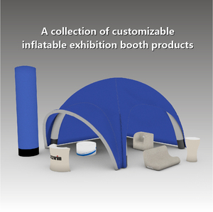 Columnas inflables de iluminación LED de decoración comercial publicitaria de 2,5 m, pantalla de tubo inflable de vértebras inflables grandes - Product Image 2