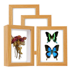 Tùy chỉnh tất cả các màu đen trắng óc chó MDF Gỗ Sâu 3cm 5cm 8x8 12x12 16x16 inch a3a4 tường nghệ thuật hình ảnh Khung bóng hộp khung ảnh - Product Image 4