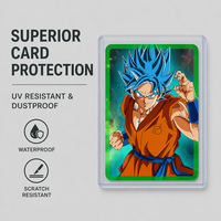 Protège-cartes rigides en PVC extra épais 180PT de qualité supérieure avec logo personnalisé pour cartes de visite, paquet de 25